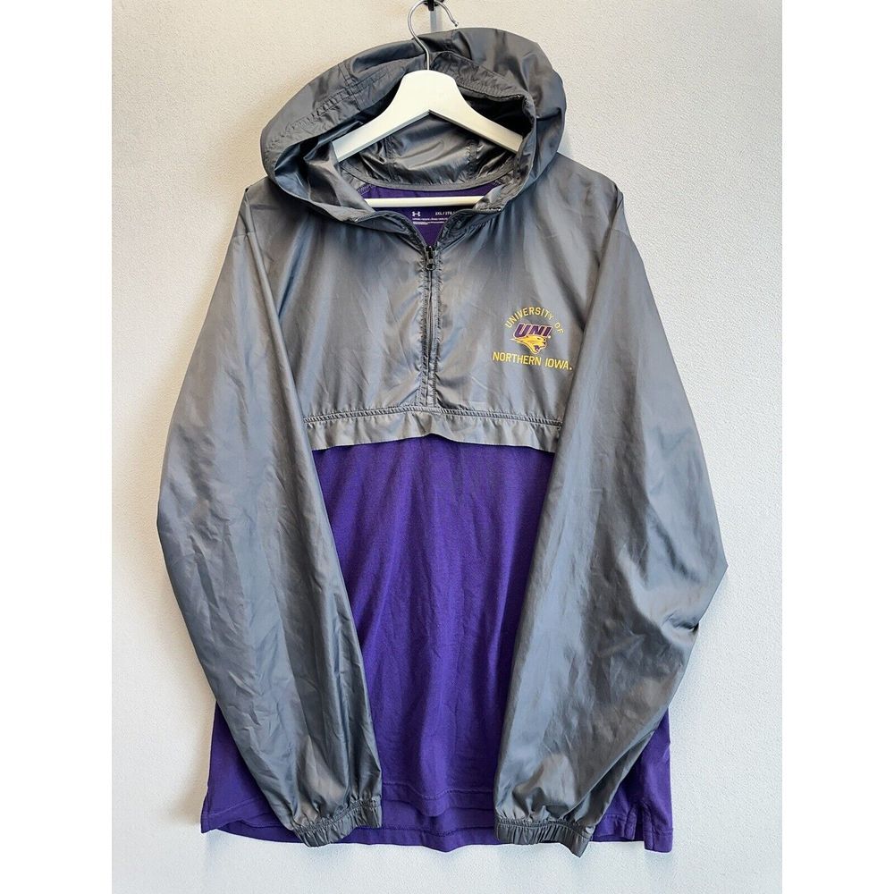 Under Armour Windbreaker Mens Jacket Size 2XL UNI Colors Half Zip Hooded‎